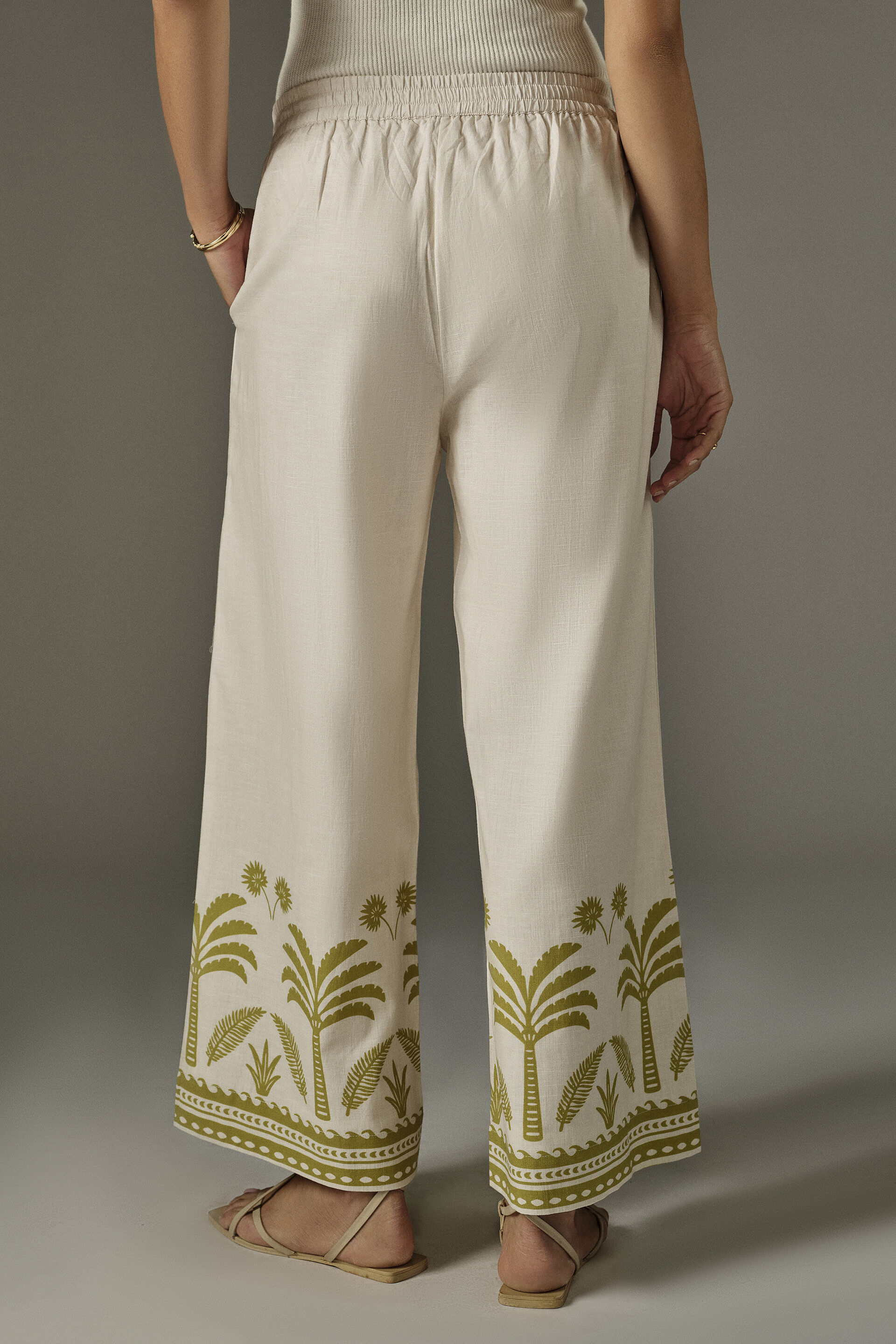 Esty White Pants, White, image 4